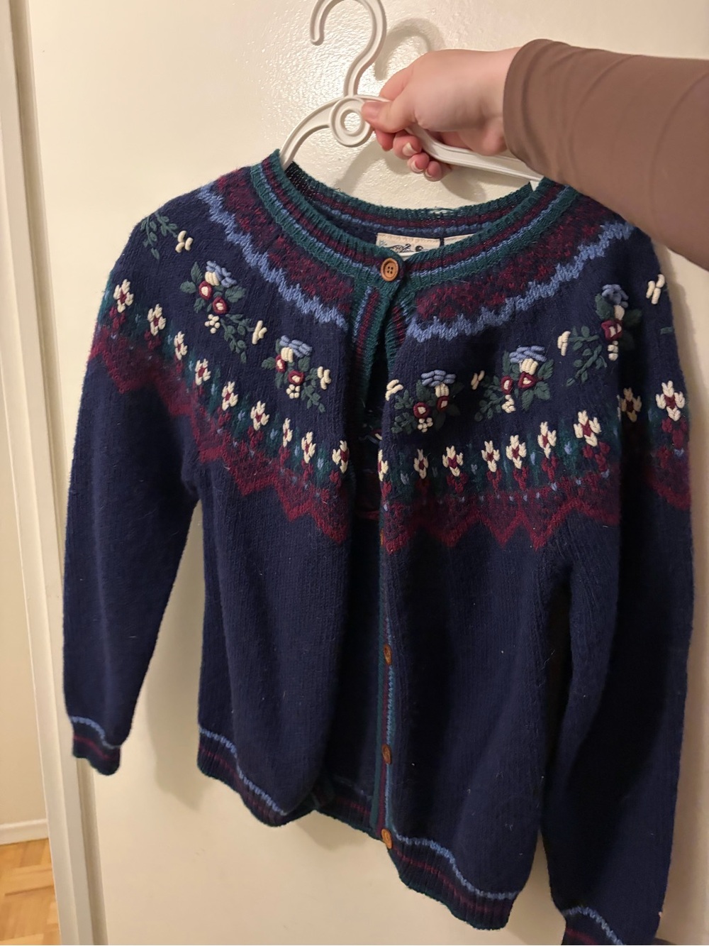 Vintage 90s Northern reflections knit cardigan